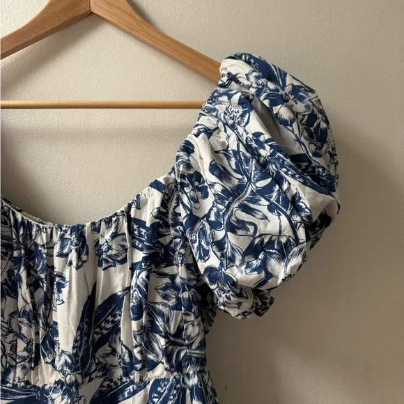 NWT Abercrombie & Fitch Emerson Poplin Puff Sleeve Mini, Size XL - Picture 6 of 10